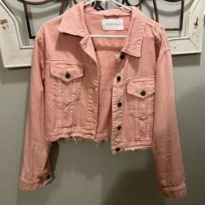 Mustard Seed- distressed denim jacket